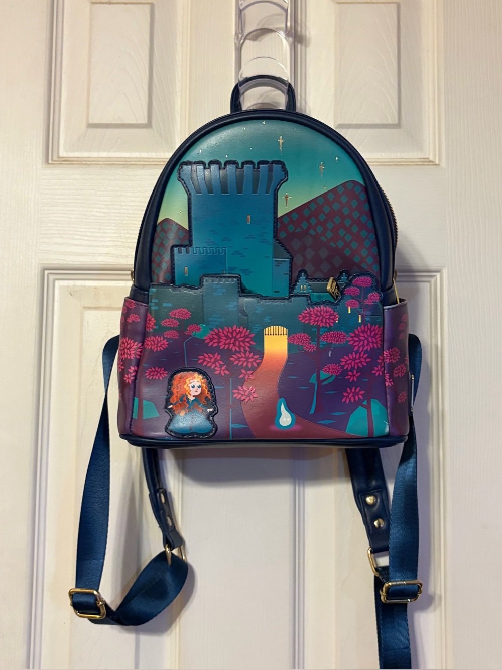 Loungefly Disney Brave Princess Castle backpack.